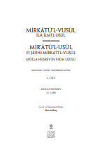 Molla Hüsrev’in Fıkıh Usûlü, Mirkâtü’l-Vusûl - Mir’âtü’l-Usûl 2. Cilt